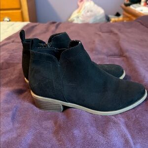 Wonder Nation Black Kids Ankle Boots